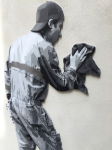 Banksy and other artists artworks 