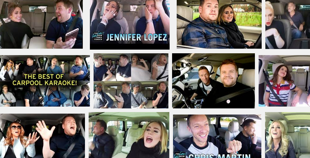 Carpool Karaoke, sharing news not only cars