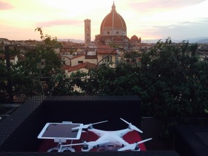 Florence Dome and a drone