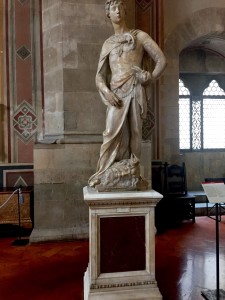 Marble David by Donatello, Bargello, Florence