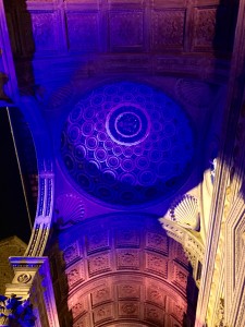 Projections and lights in Santa Croce, Florence